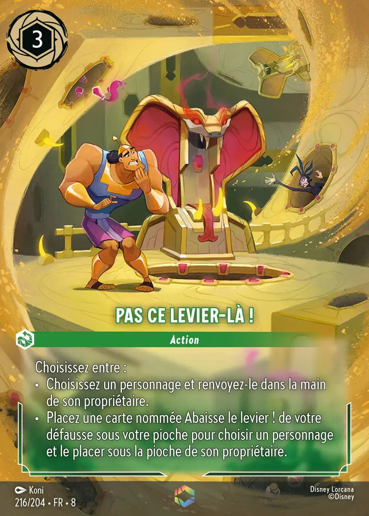 Pas ce levier-là! (Enchantée) (216/204) - Enchantée - Holofoil