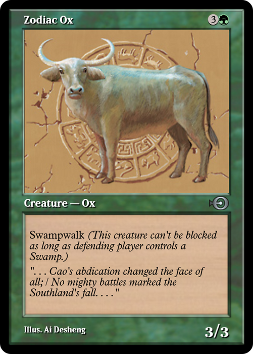 Zodiac Ox (PRM-35092) - uncommon - Foil