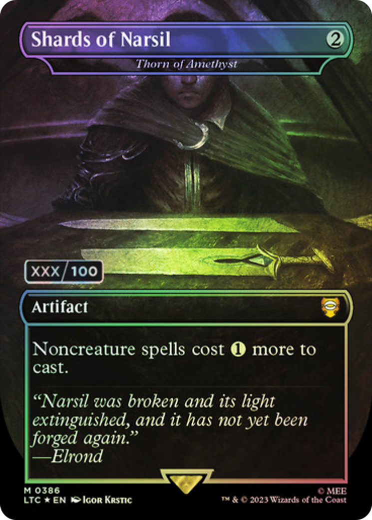 Thorn of Amethyst (LTC-386Z) - mythic / Shards of Narsil (Borderless) - Foil