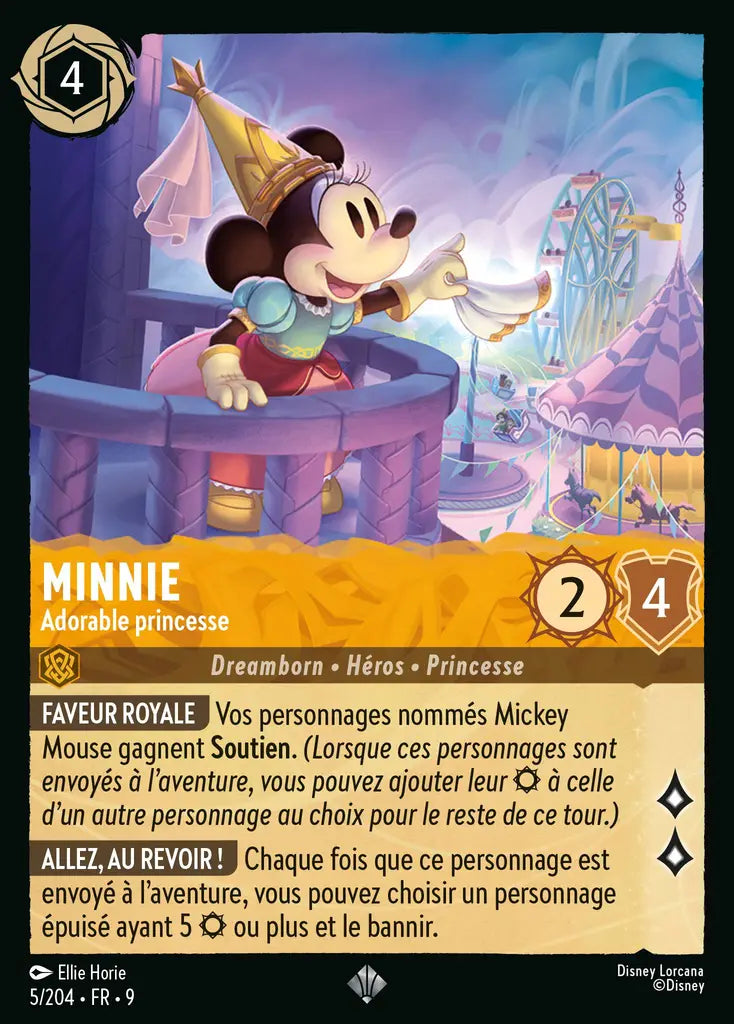 Minnie - Adorable princesse (5/204) - F - Très Rare - Cold Foil