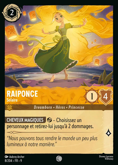 Raiponce - Solaire (8/204) - F - Commune - Cold Foil