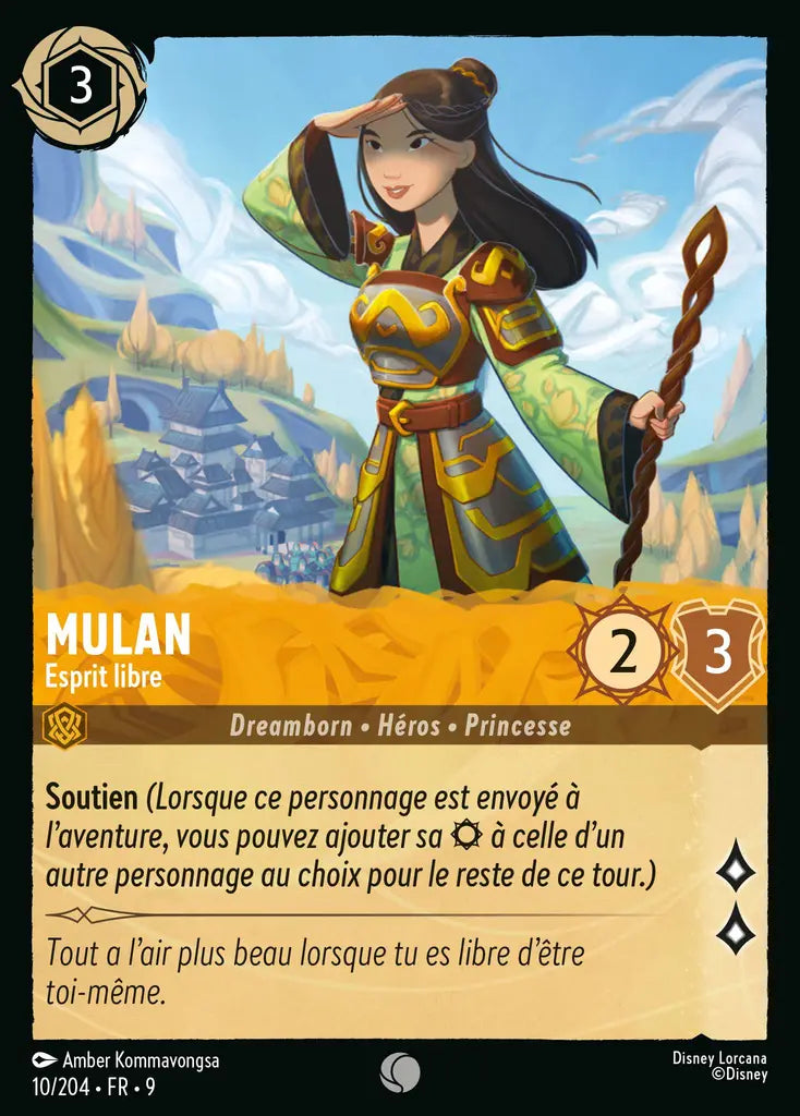 Mulan - Esprit libre (10/204) - F - Commune - Cold Foil