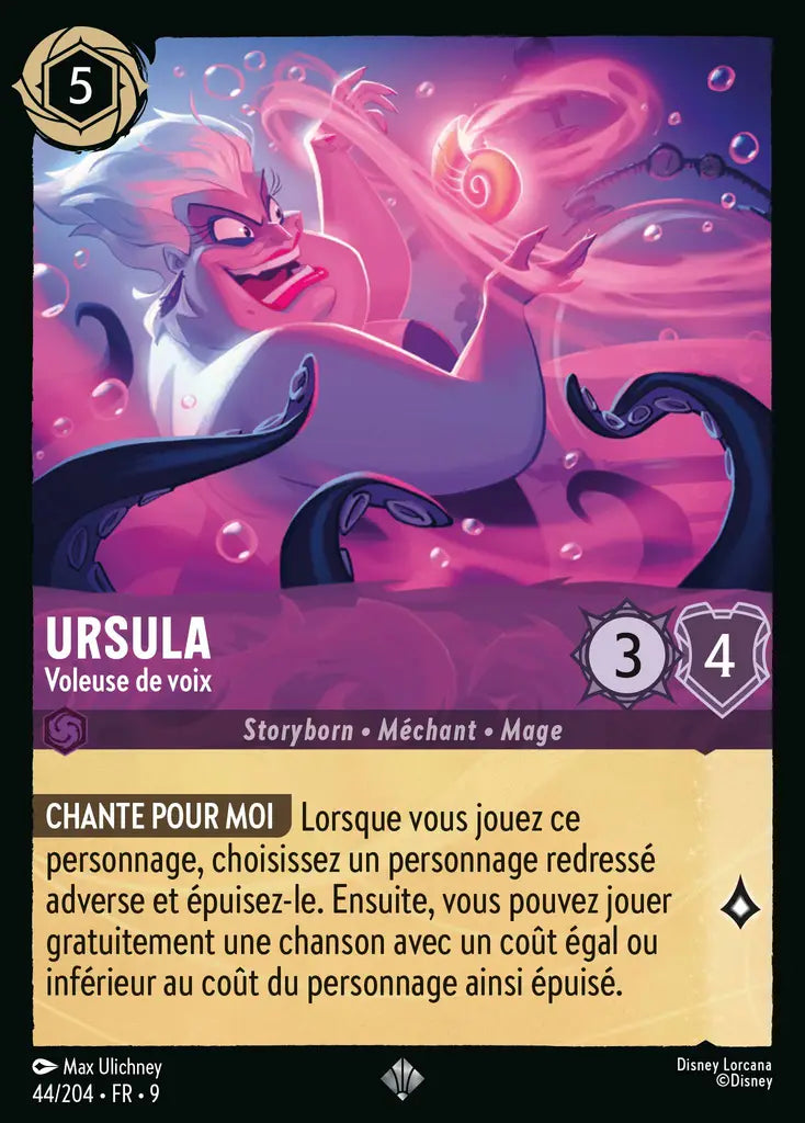 Ursula - Voleuse de voix (44/204) - F - Très Rare - Cold Foil