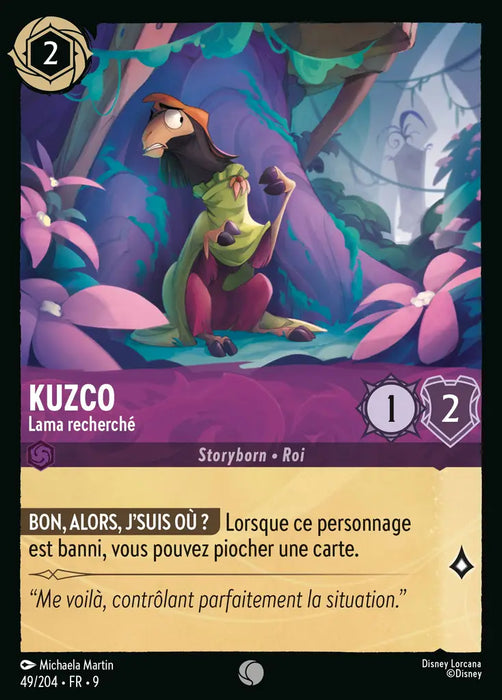 Kuzco - Lama recherché (49/204) - F - Commune - Cold Foil
