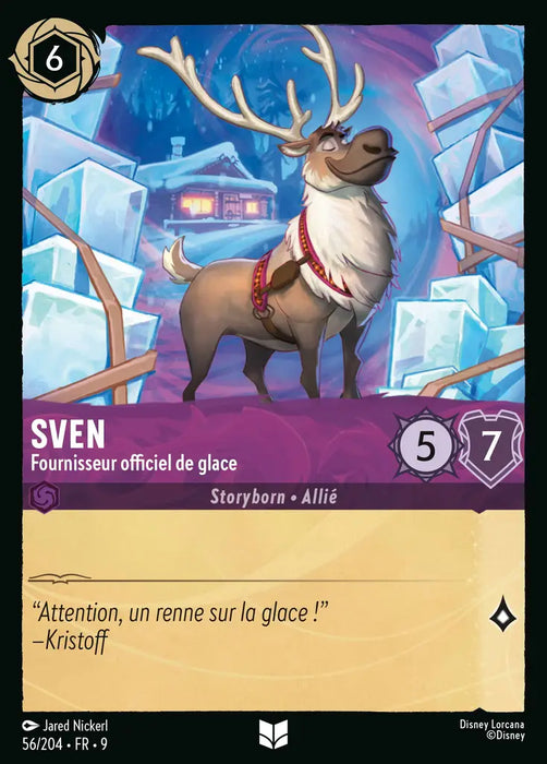Sven - Fournisseur officiel de glace (56/204) - F - Inhabituelle - Cold Foil