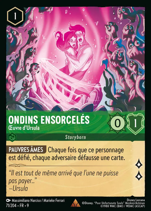 Ondins ensorcelés - Oeuvre d'Ursula (71/204) - F - Rare - Cold Foil