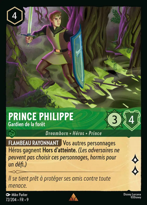 Prince Phillipe - Gardien de la forêt (72/204) - F - Rare - Cold Foil