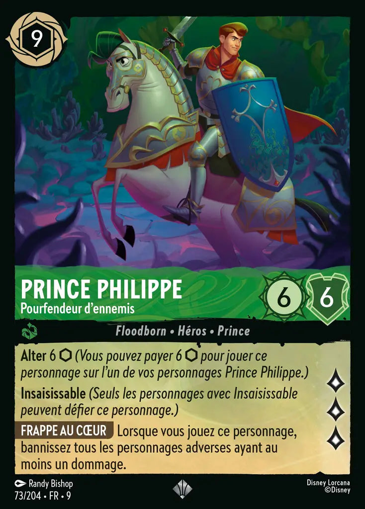 Prince Phillipe - Pourfendeur d'ennemis (73/204) - F - Très Rare - Cold Foil