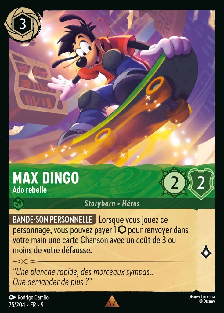 Max Dingo - Ado rebelle (75/204) - F - Rare - Cold Foil
