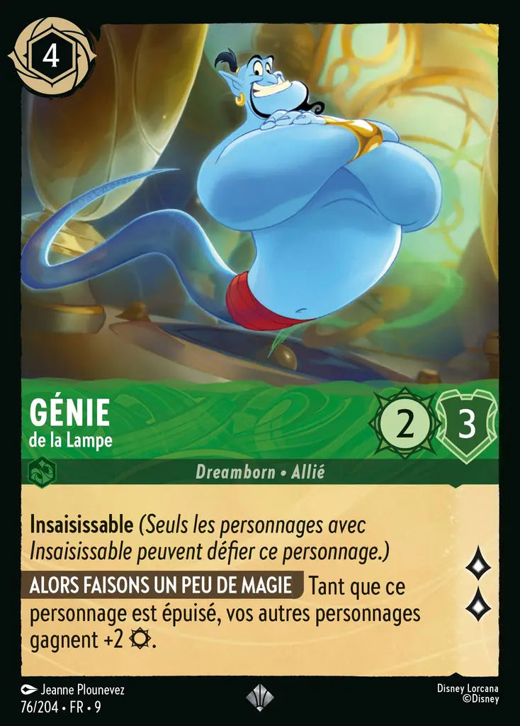 Génie - de la Lampe (76/204) - F - Très Rare - Cold Foil