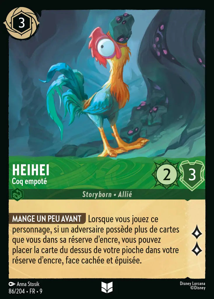 Heihei - Coq empoté (86/204) - F - Inhabituelle - Cold Foil