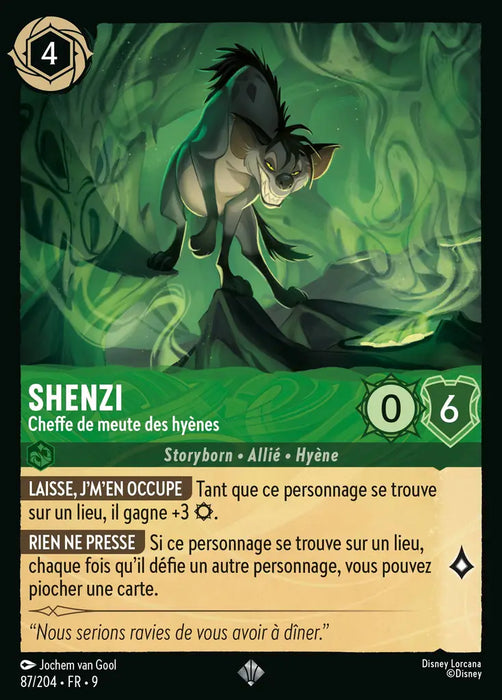 Shenzi - Cheffe de meute des hyènes (87/204) - F - Très Rare