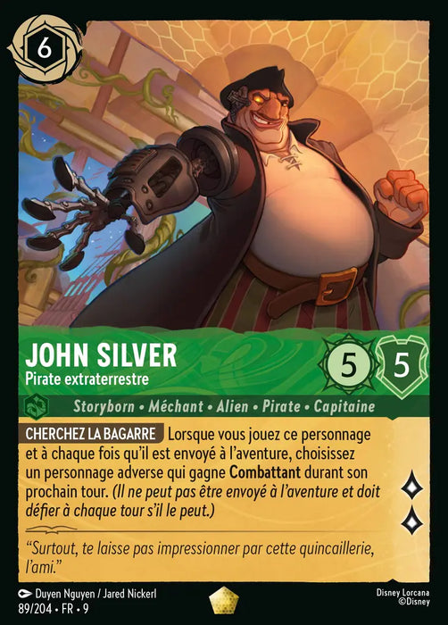 John Silver - Pirate extraterrestre (89/204) - F - Légendaire - Cold Foil