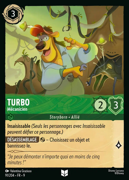 Turbo - Mécanicien (91/204) - F - Inhabituelle - Cold Foil