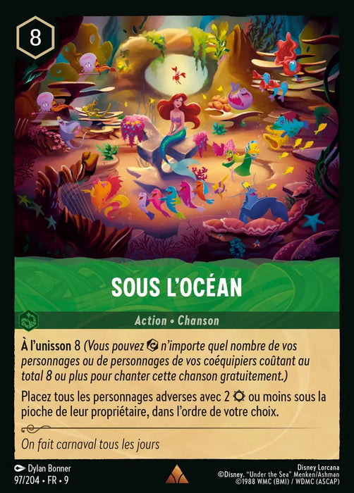 Sous l'océan (97/204) - F - Rare - Cold Foil