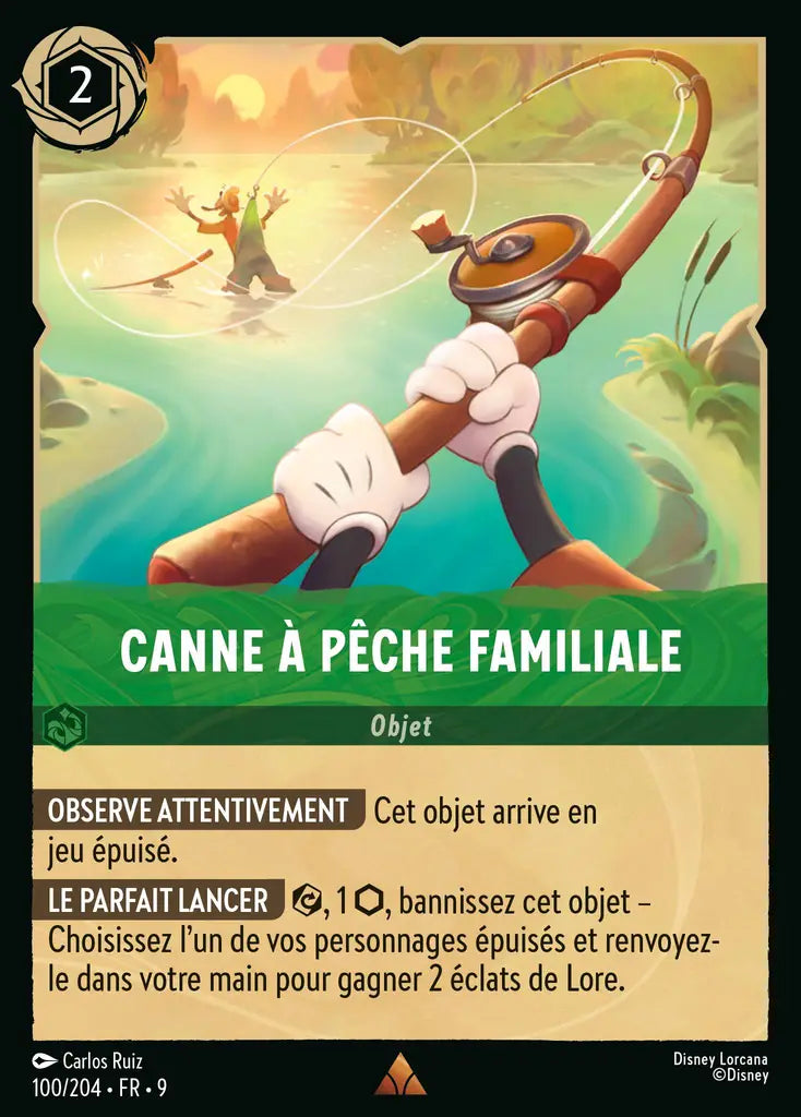 Canne à pêche familiale (100/204) - F - Rare