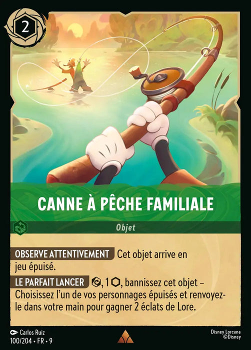 Canne à pêche familiale (100/204) - F - Rare