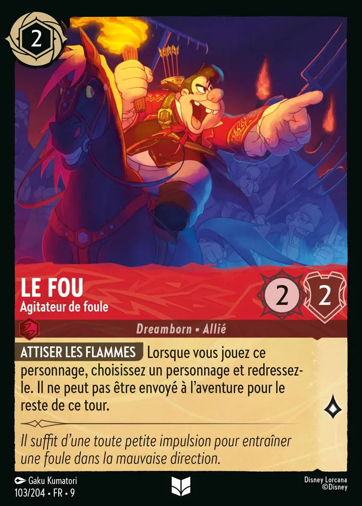 Le Fou - Agitateur de foule (103/204) - F - Inhabituelle - Cold Foil