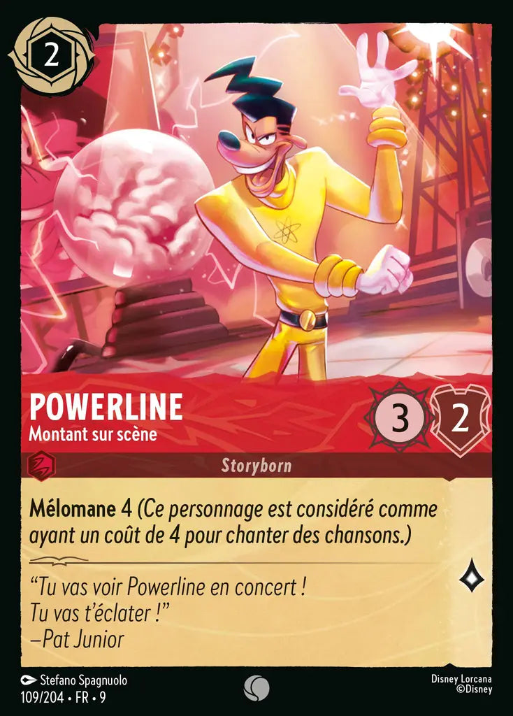 Powerline - Montant sur scène (109/204) - F - Commune - Cold Foil