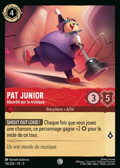 Pat Junior - Absorbé par la musique (114/204) - F - Commune - Cold Foil