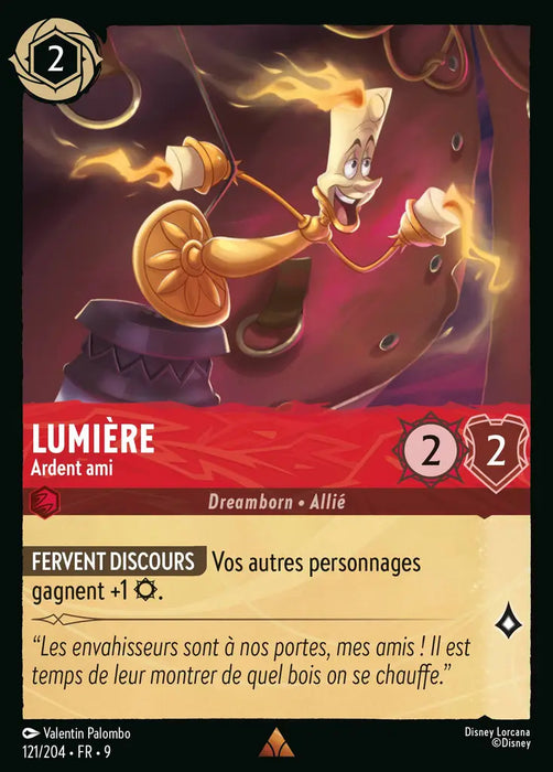 Lumière - Ardent ami (121/204) - F - Rare - Cold Foil