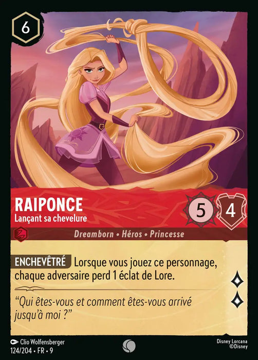 Raiponce - Lançant sa chevelure (124/204) - F - Commune - Cold Foil