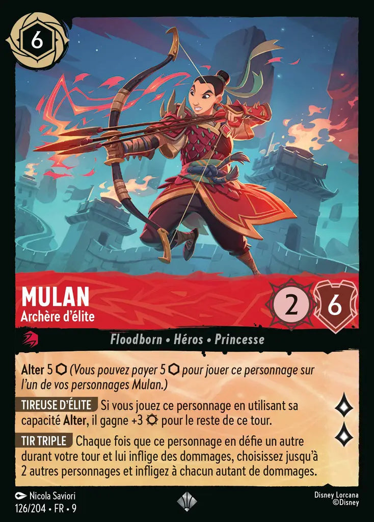 Mulan - Archère d'élite (126/204) - F - Très Rare
