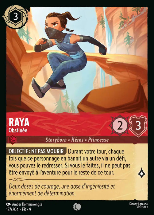 Raya - Obstinée (127/204) - F - Commune - Cold Foil