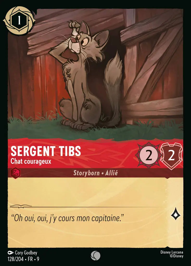 Sergent Tibs - Chat courageux (128/204) - F - Commune