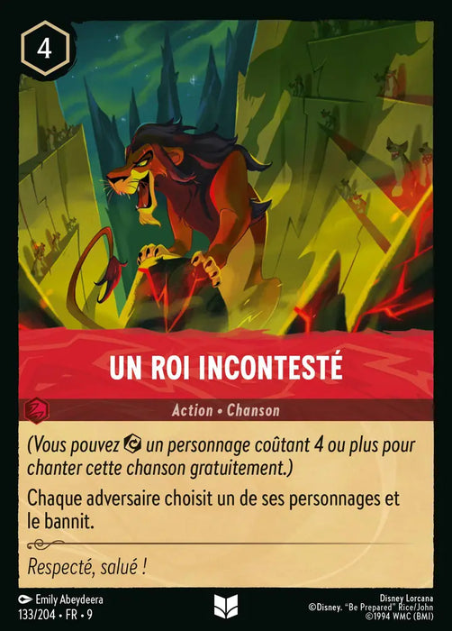 Un roi incontesté (133/204) - F - Inhabituelle - Cold Foil