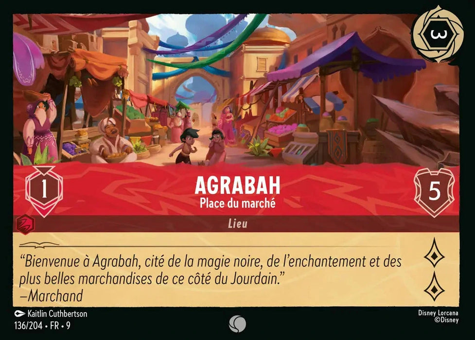 Agrabah - Place du marché (136/204) - F - Commune - Cold Foil