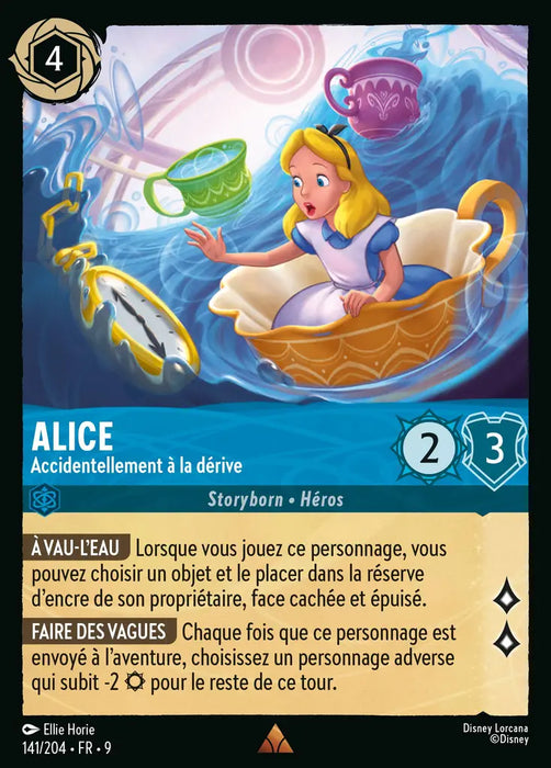 Alice - Accidentellement à la dérive (141/204) - F - Rare - Cold Foil