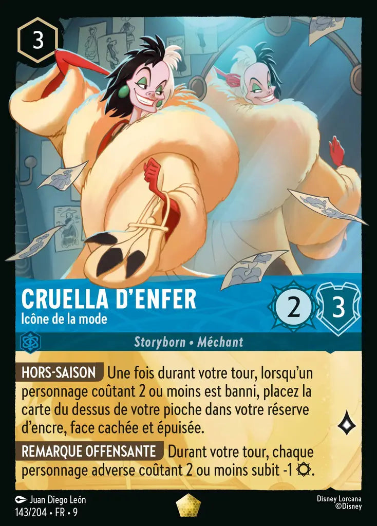 Cruella d'Enfer - Icône de la mode (143/204) - F - Légendaire