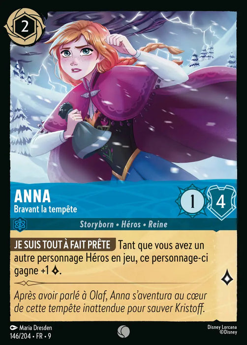 Anna - Bravant la tempête (146/204) - F - Commune - Cold Foil