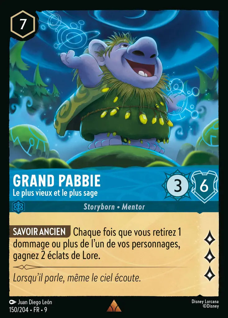 Grand Pabbie - Le plus vieux et le plus sage (150/204) - F - Rare