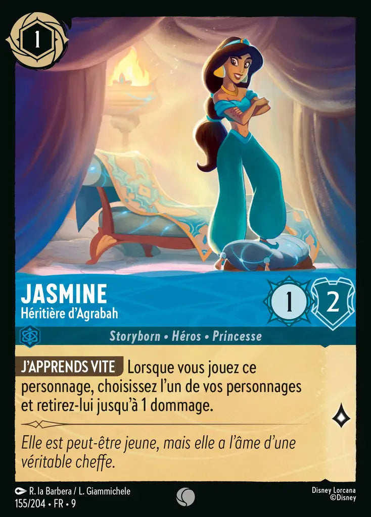Jasmine - Héritière d'Agrabah (155/204) - F - Commune - Cold Foil