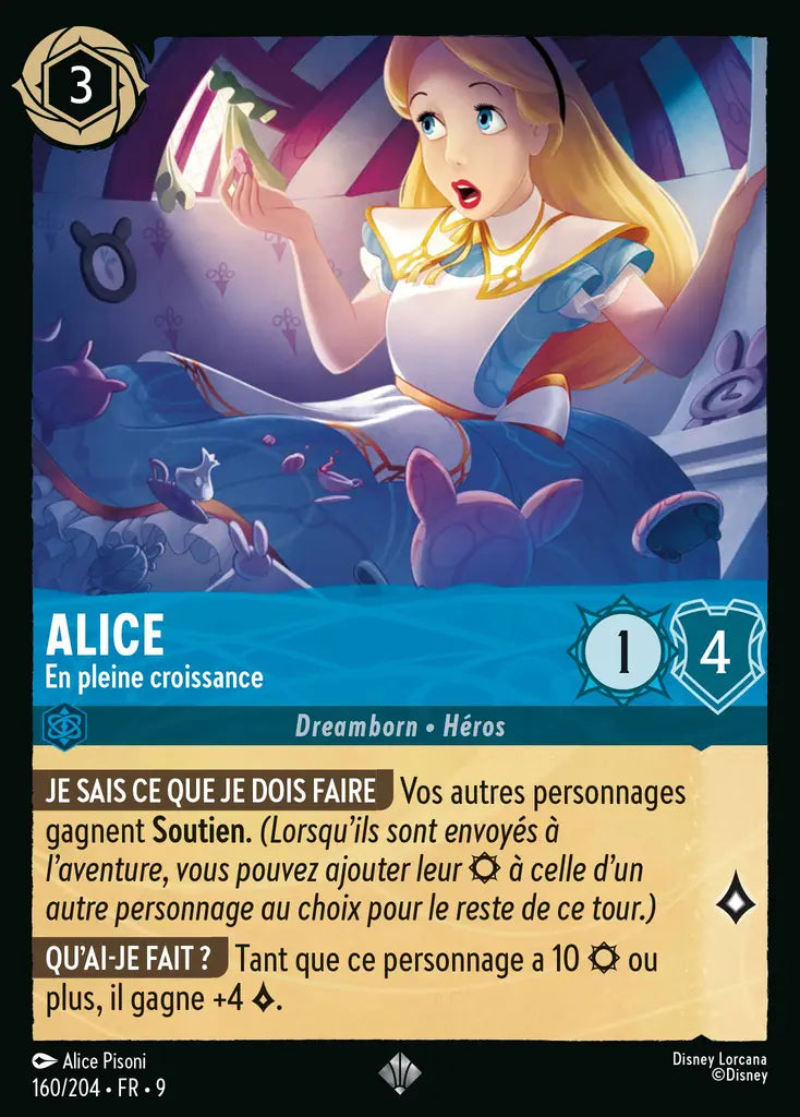 Alice - En pleine croissance (160/204) - F - Très Rare - Cold Foil