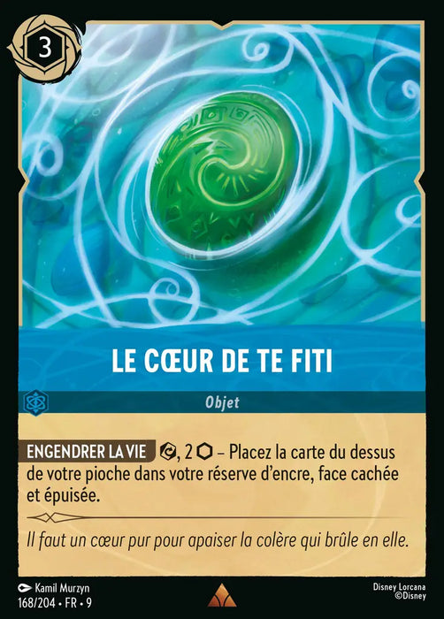 Le coeur de Te Fiti (168/204) - F - Rare - Cold Foil