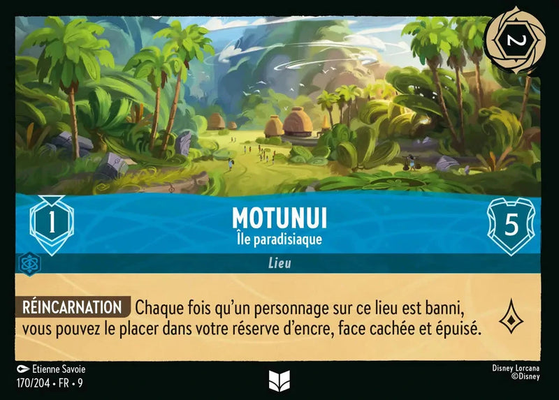 Motunui - Île paradisiaque (170/204) - F - Inhabituelle - Cold Foil