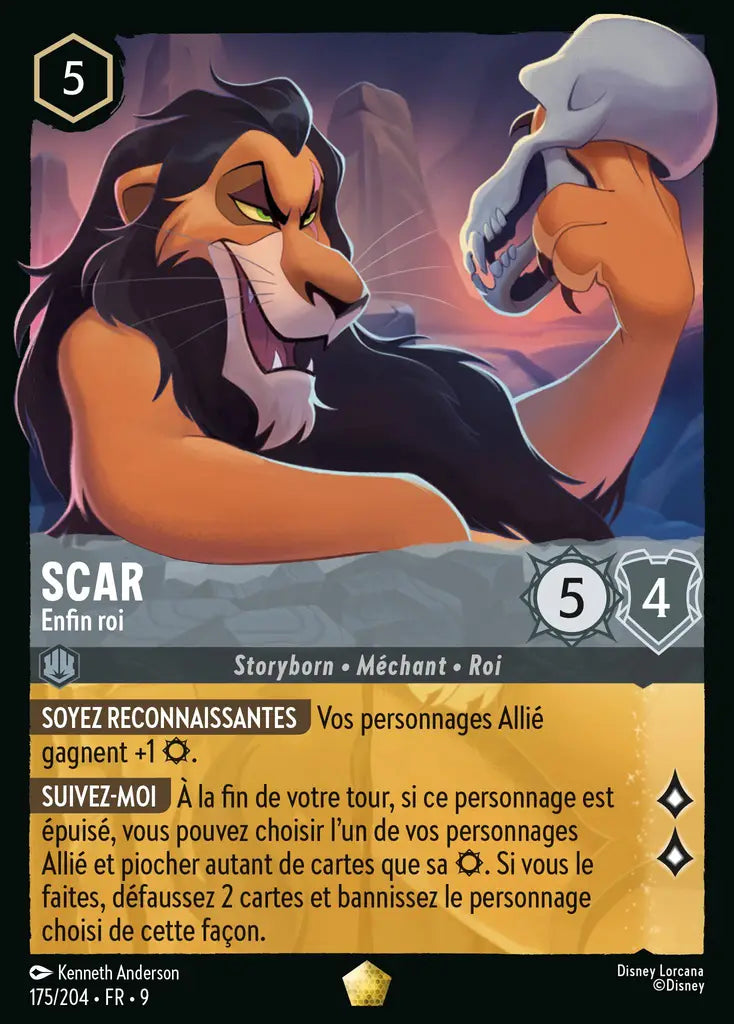 Scar - Enfin roi (175/204) - F - Légendaire