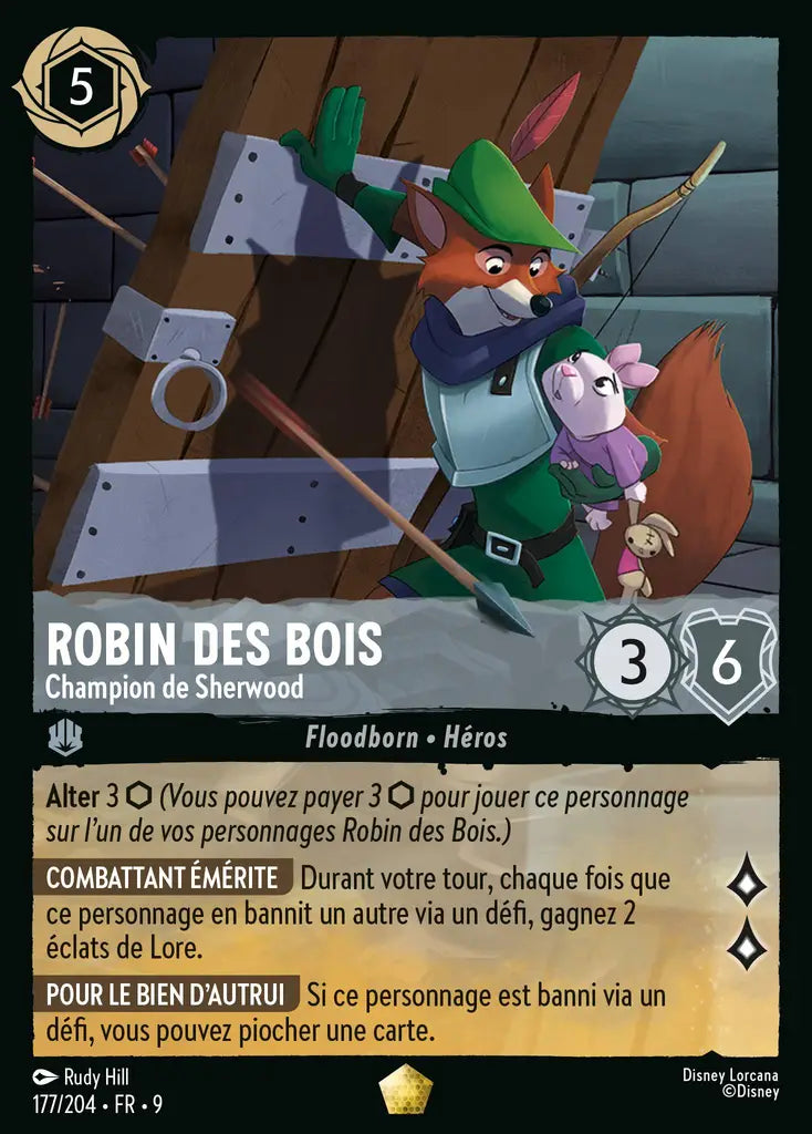 Robin des bois - Champion de Sherwood (177/204) - F - Légendaire - Cold Foil