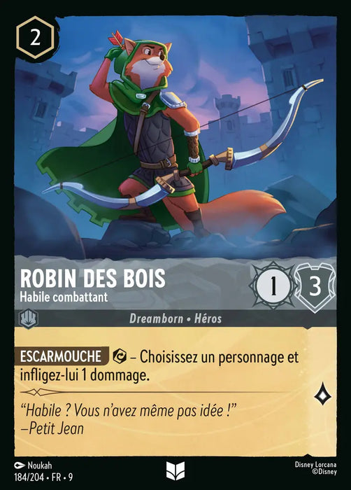 Robin des bois - Habile combattant (184/204) - F - Inhabituelle - Cold Foil