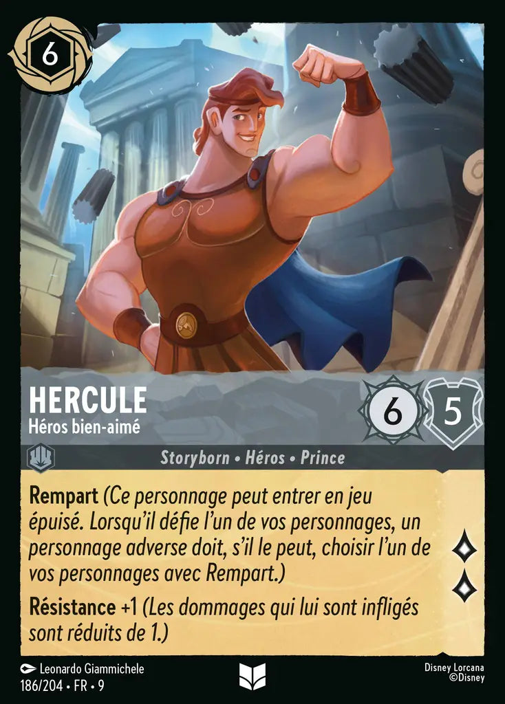 Hercule - Héros bien-aimé (186/204) - F - Inhabituelle - Cold Foil