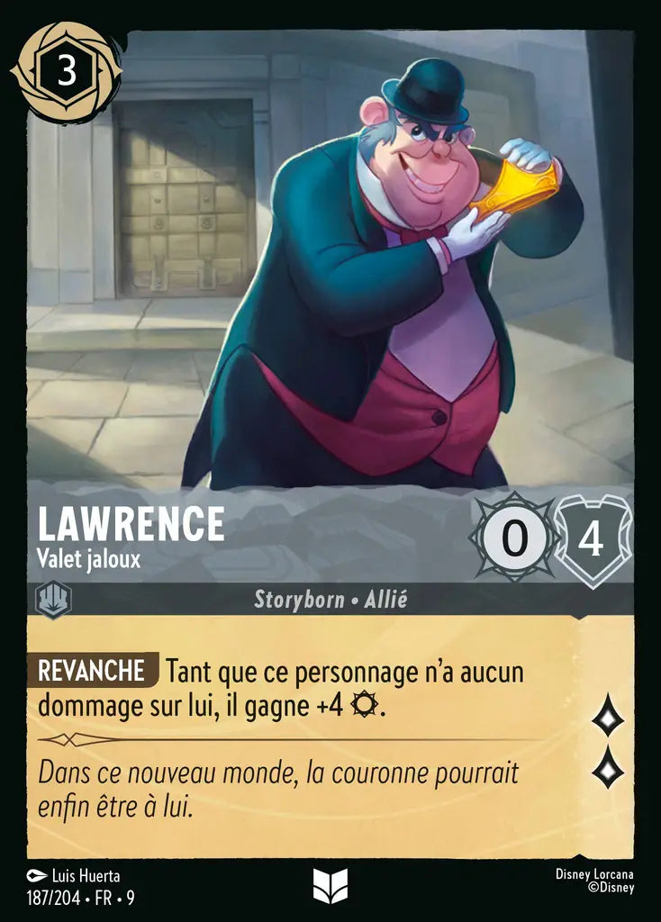 Lawrence - Valet jaloux (187/204) - F - Inhabituelle - Cold Foil