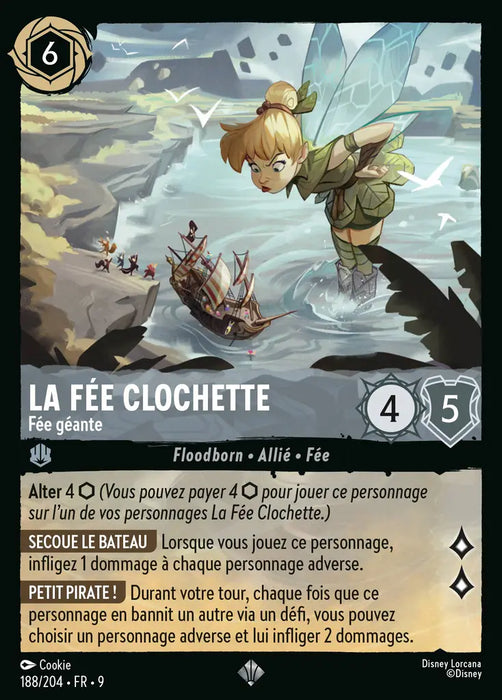 La Fée Clochette - Fée géante (188/204) - F - Très Rare - Cold Foil