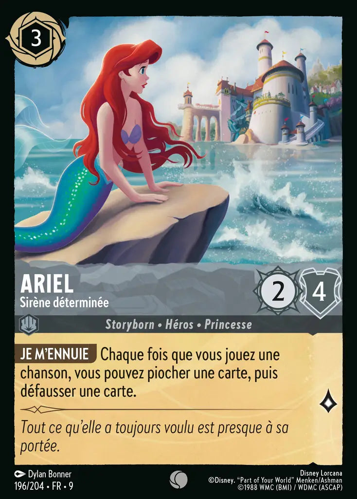 Ariel - Sirène déterminée (196/204) - F - Commune - Cold Foil