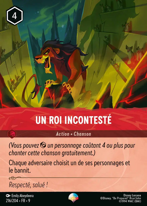 Un roi incontesté (Épique) (216/204) - F - Épique - Holofoil