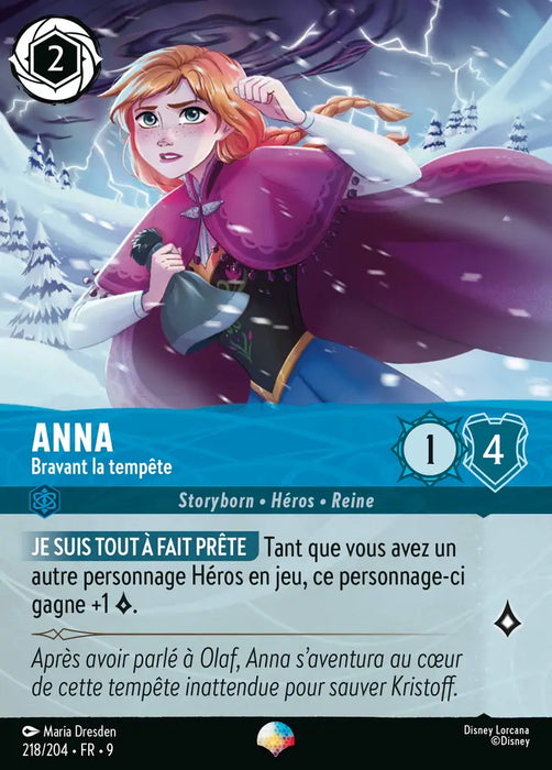 Anna - Bravant la tempête (Épique) (218/204) - F - Épique - Holofoil