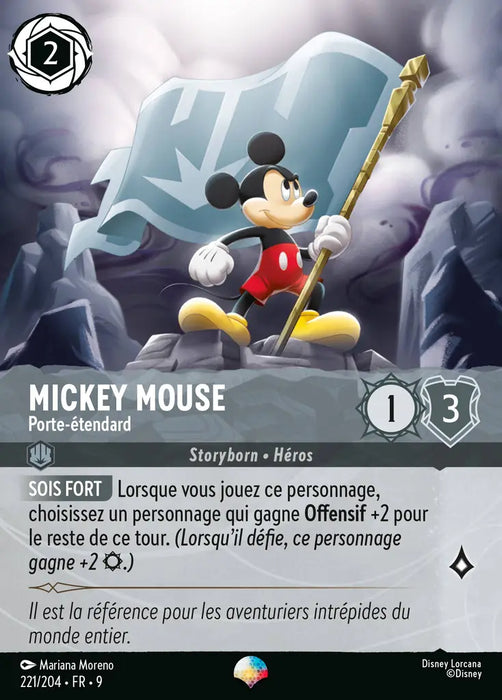 Mickey Mouse - Porte-étendard (Épique) (221/204) - F - Épique - Holofoil