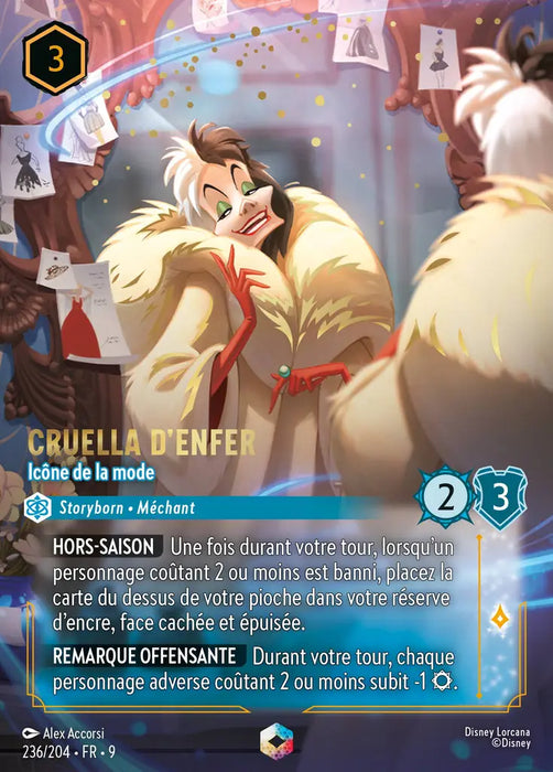 Cruella D'enfer - Îcone de la mode (Enchantée) (236/204) - F - Enchantée - Holofoil